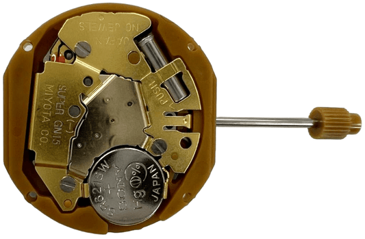 Miyota Watch Movement GN15 Date At 6:00 Quartz Overall Height: 3.8mm - Universal Jewelers & Watch Tools Inc.