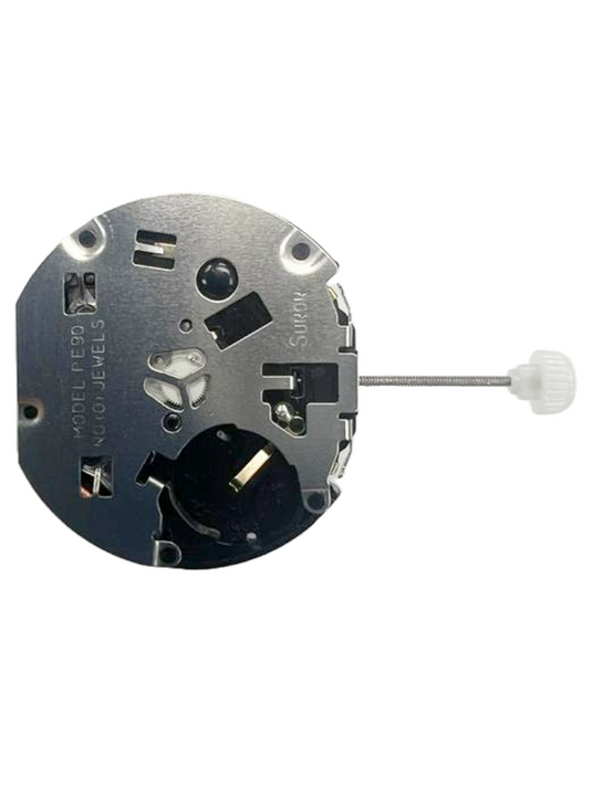 Sunon Chinese Multi Function Watch Movement PE90-07 3H and 3EYES Date At 6:00 Overall Height: 6.8mm