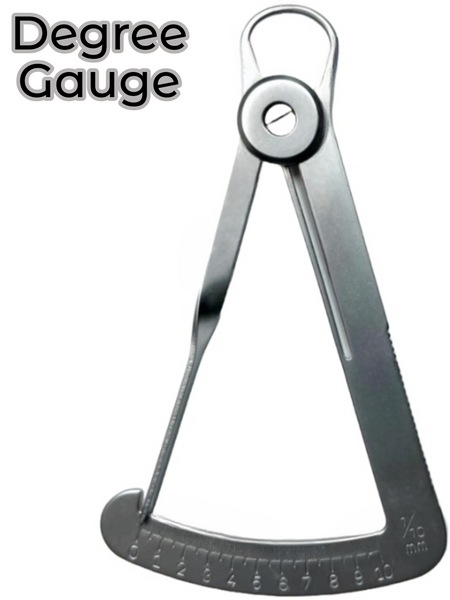 Degree Gauge Pocket Size Measuring Jewelry, Stones, and Small Objects Up To 10mm