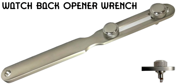 7" Adjustable Steel Watch Back Opener Wrench Tool, Watch Repair Tool