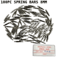 100pcs Stainless Steel Watch Band Spring Bars Strap Link Pins 8mm Repair Kit - Universal Jewelers & Watch Tools Inc.