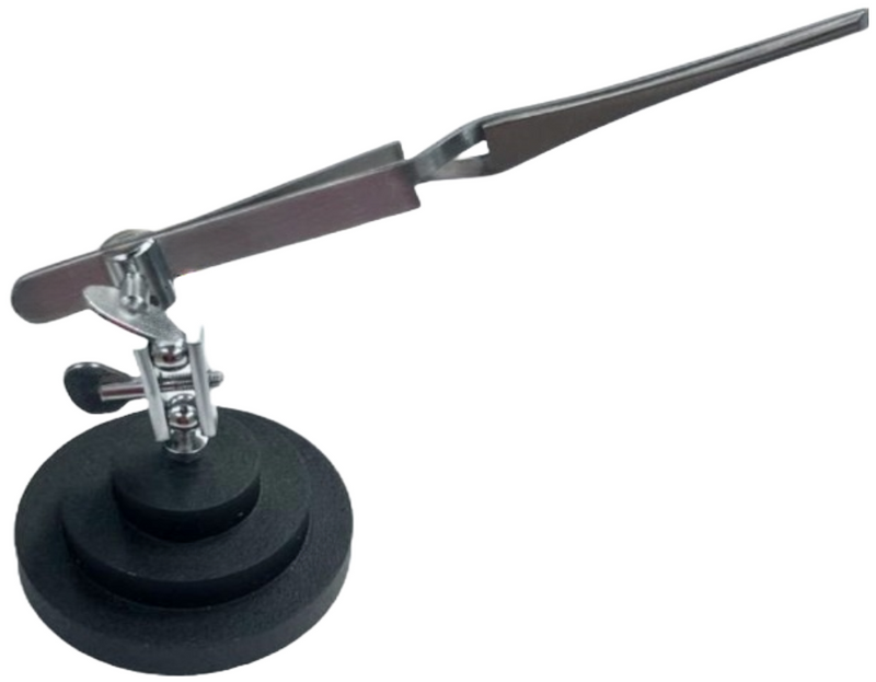 Load image into Gallery viewer, Third Hand Base w/Cross-Locking Tweezer And Round Base Jewelry Making Soldering
