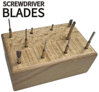 Screwdriver 10PCS Blades with Wooden Stand Watch Repair Tool Set