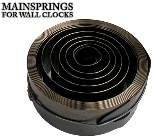 Mainsprings for Wall Clocks Loop End for 8 Days, Repair Part Tool - Universal Jewelers & Watch Tools Inc.