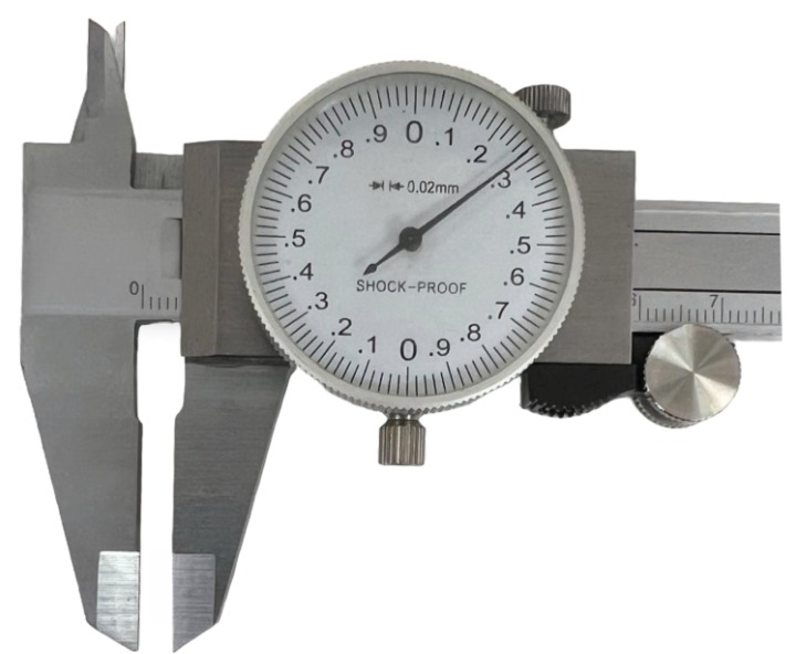 Load image into Gallery viewer, SHOCKPROOF DIAL 150/.02MM METRIC CALIPER STAINLESS Meter Tool
