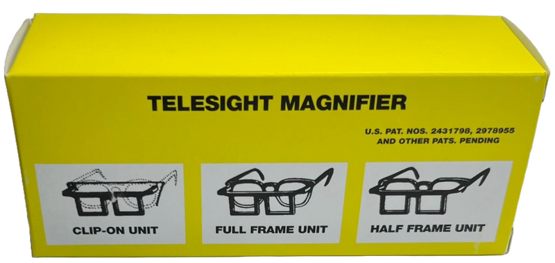 Load image into Gallery viewer, Magnifying Glasses TELESIGHT Magnifier # 46 2-1/2X, 6-2/3&quot; DISTANCE&#39; Half Frame
