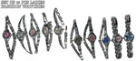 10pcs Set Women's Fashion Steel Band A04 Quartz Multi-Design Watch Bracelet