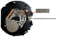 Hattori VX9JE 3H 3 EYES Seiko Quartz Watch Movement Overall Height 6.2mm - Universal Jewelers & Watch Tools Inc.