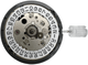 Hattori Automatic Watch Movement NH34 Date At 3:00 Overall Height: 7.7mm - Universal Jewelers & Watch Tools Inc.