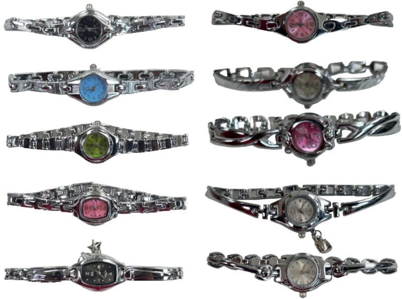 Load image into Gallery viewer, 10pcs Set Women&#39;s Fashion Steel Band A14 Quartz Multi-Design Watch Bracelet
