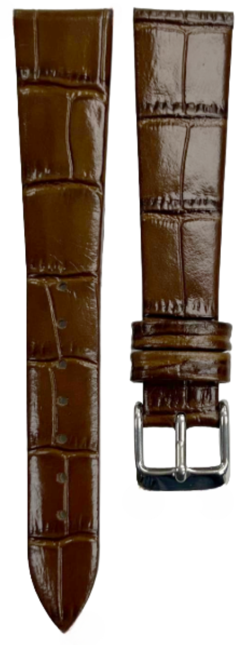 Load image into Gallery viewer, Multi-Color Leather Size (18✖16)mm Flat Unstitched Alligator Grain Watch Band
