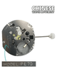 Sunon Multi Function Chinese Watch Movement PE - 702 3H & 3Eye Date at 4:30 Height: 6.8mm - Universal Jewelers & Watch Tools Inc.