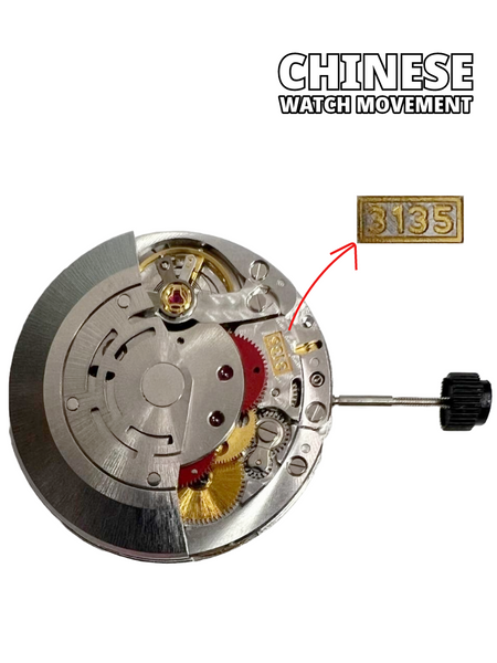 Automatic Watch Movement VS-3135, 3 Hands Overall Height 8.0mm