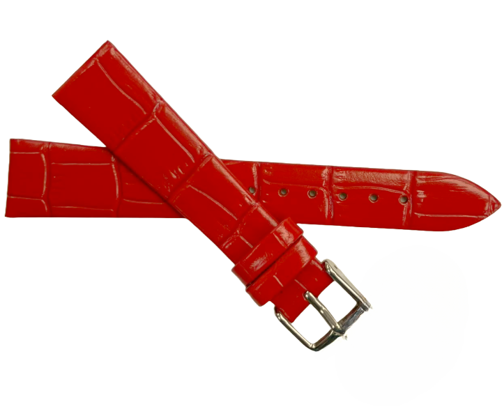 Load image into Gallery viewer, Multi-Color Leather Size (18✖16)mm Flat Unstitched Alligator Grain Watch Band
