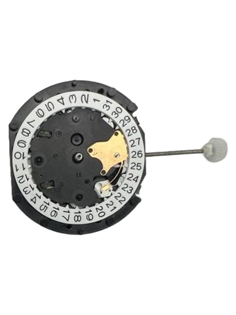 Load image into Gallery viewer, Sunon Chinese Multi Function Watch Movement PE90-04 3H and 4EYES Date At 4.30 Overall Height: 6.8mm
