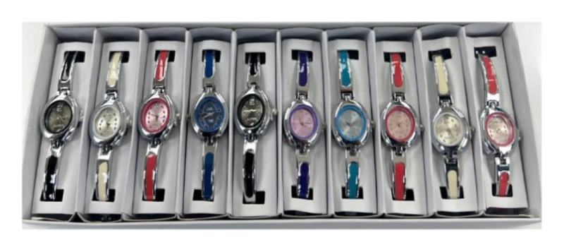 Load image into Gallery viewer, 10pcs Set Women&#39;s Fashion Steel Band A07 Quartz Multi-Color Watch Bracelet (Copy)
