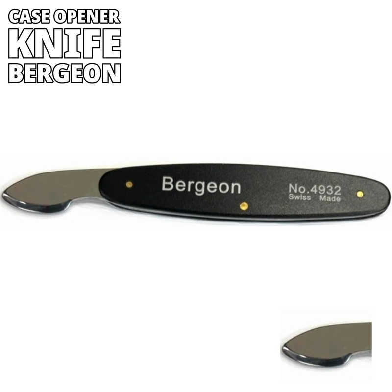 Load image into Gallery viewer, Bergeron Swiss Made Watch Case Opener pressed Knife 4 1/2 inches , Jewelry Tools
