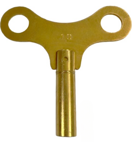 Brass Single End Clock Key #10, Jeweler Tools