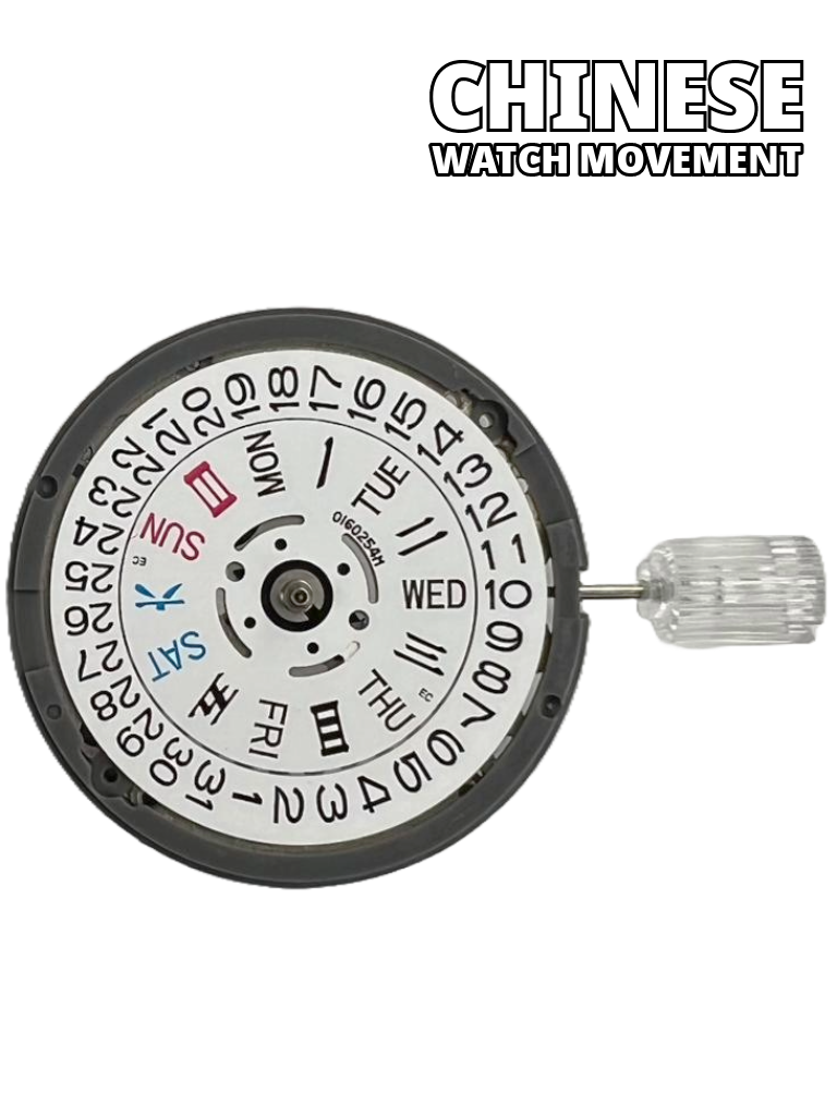 Load image into Gallery viewer, Seiko Automatic Watch Movement NH36/NH36A Date/Day at 3:00 White Date Wheel, Overall Height 7.4mm
