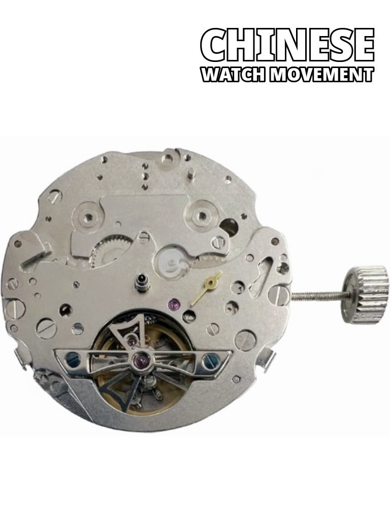 Load image into Gallery viewer, Chinese ST25 Seagull ST2502 Multi-Function Automatic Mechanical Watch Movement 3Hands,Overall Height 9.1mm
