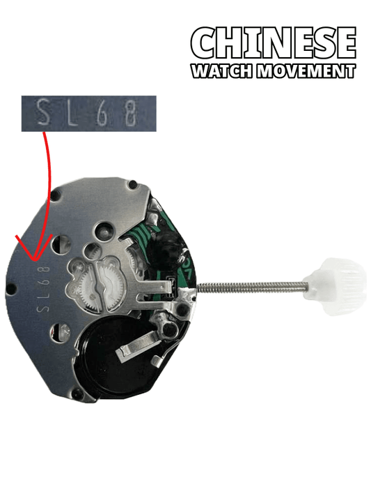 Chinese Quartz SUNON SL68 Watch Movement Overall Height 4.8mm - Universal Jewelers & Watch Tools Inc.