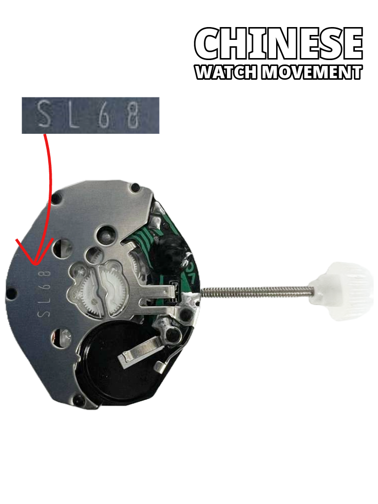 Load image into Gallery viewer, Chinese Quartz SUNON SL68 Watch Movement Overall Height 4.8mm
