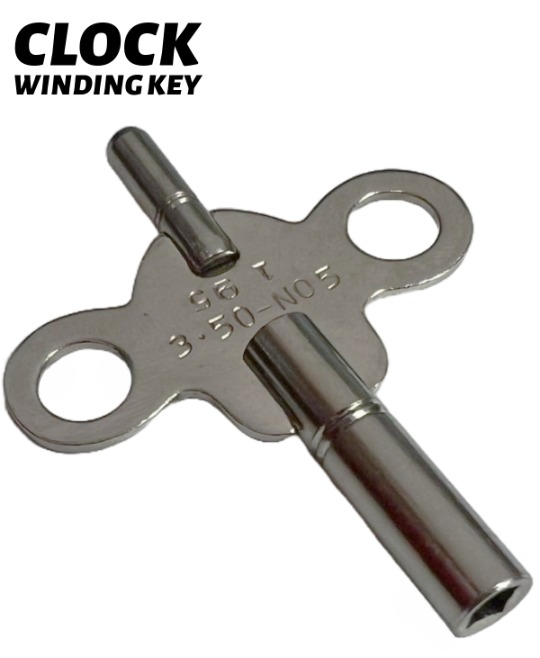 Load image into Gallery viewer, Double end Clock Winding Key Size No.5 Square Hole 3.50mm and 1.95mm
