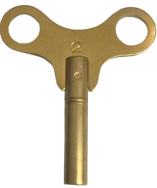 Brass Single End Golden Clock Key #2, Jeweler Tools