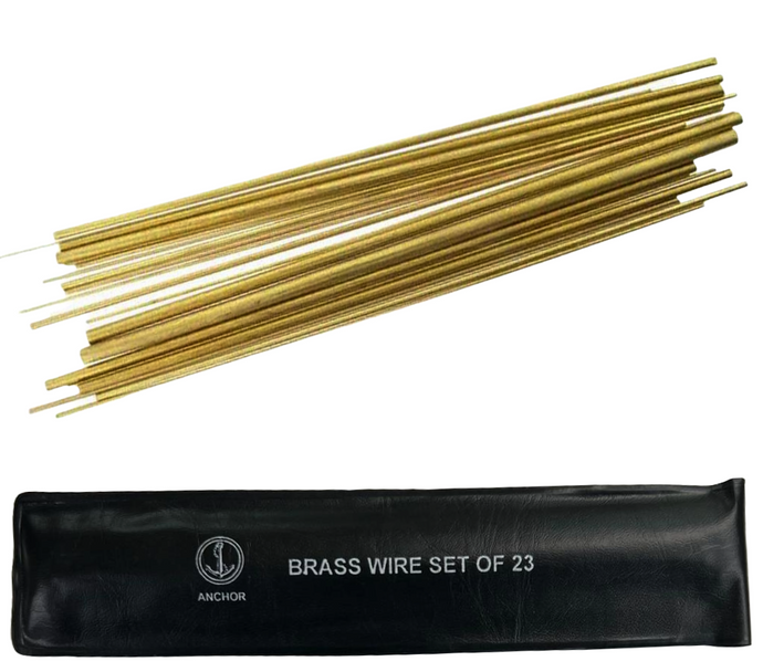 Watch Repair 23x Wire Assorted Brass for Clocks diameters 0.70 to 4.00mm