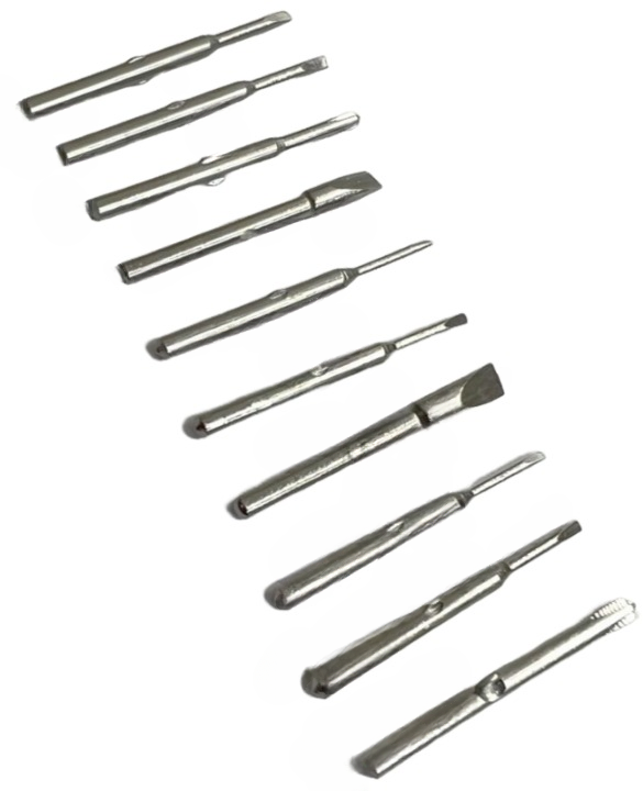 Load image into Gallery viewer, Screwdriver 10PCS Blades with Wooden Stand Watch Repair Tool Set
