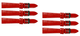 Lot of 6PCS Candy Red Leather Flat Unstitched Alligator Grain Watch Band Size 18MM - Universal Jewelers & Watch Tools Inc.