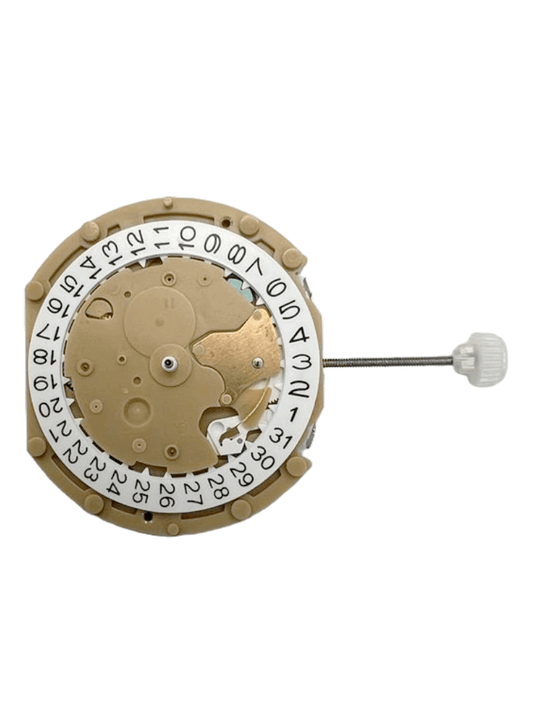 Sunon Chinese Watch Movement PE - 602 3H and 3EYES Date At 4.30 Chrono Center Second Overall Height: 6.8mm - Universal Jewelers & Watch Tools Inc.