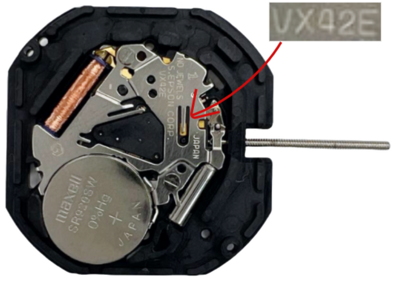 Load image into Gallery viewer, Hattori VX42 at date 3:00 3H Seiko Quartz Watch Movement Overall Height 4.1mm
