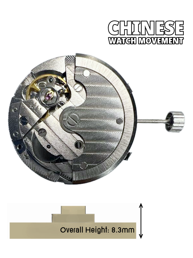 Load image into Gallery viewer, Chinese Watch Movement Automatic mechanical TY2806 Overall Height 8.3mm
