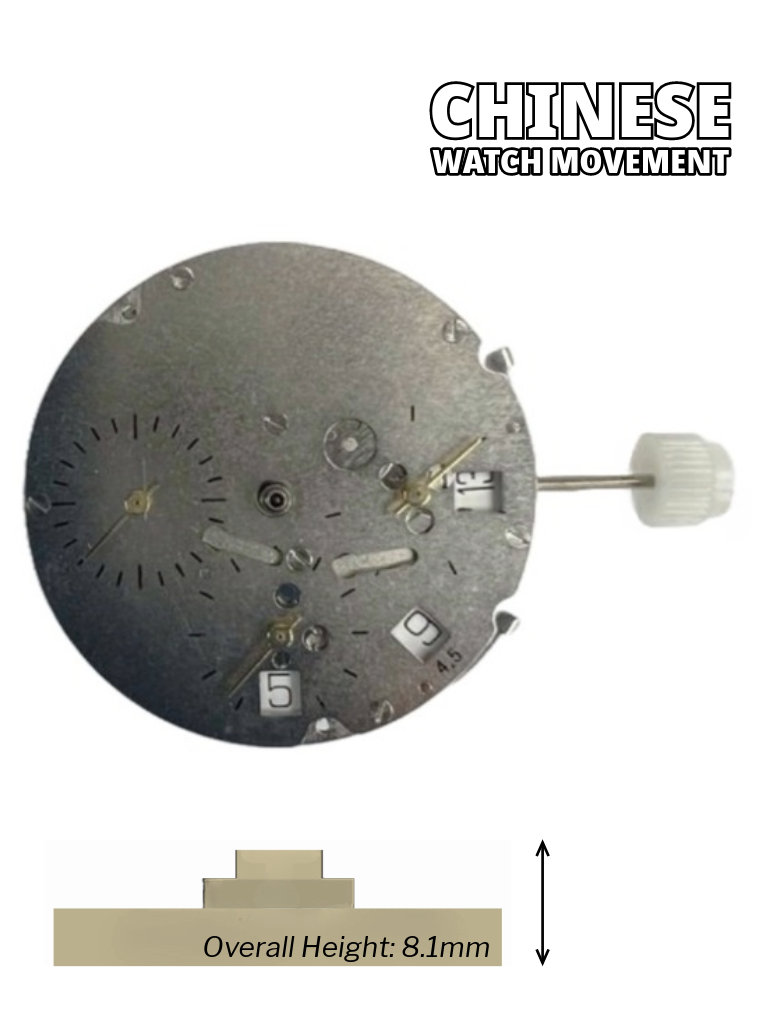 Load image into Gallery viewer, Chinese Automatic Multifunction Watch Movement DG3836 DT6 Overall Height 8.1mm
