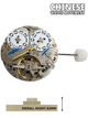 Multi - Function Automatic Mechanical Watch Movement 2L55, 3Hands, Big Date and Fly Wheel at 6:00 Overall Height 8.6mm - Universal Jewelers & Watch Tools Inc.