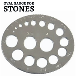 Oval Gauge for Round Stones: Pocket-Sized Accuracy, Jewelers Tool