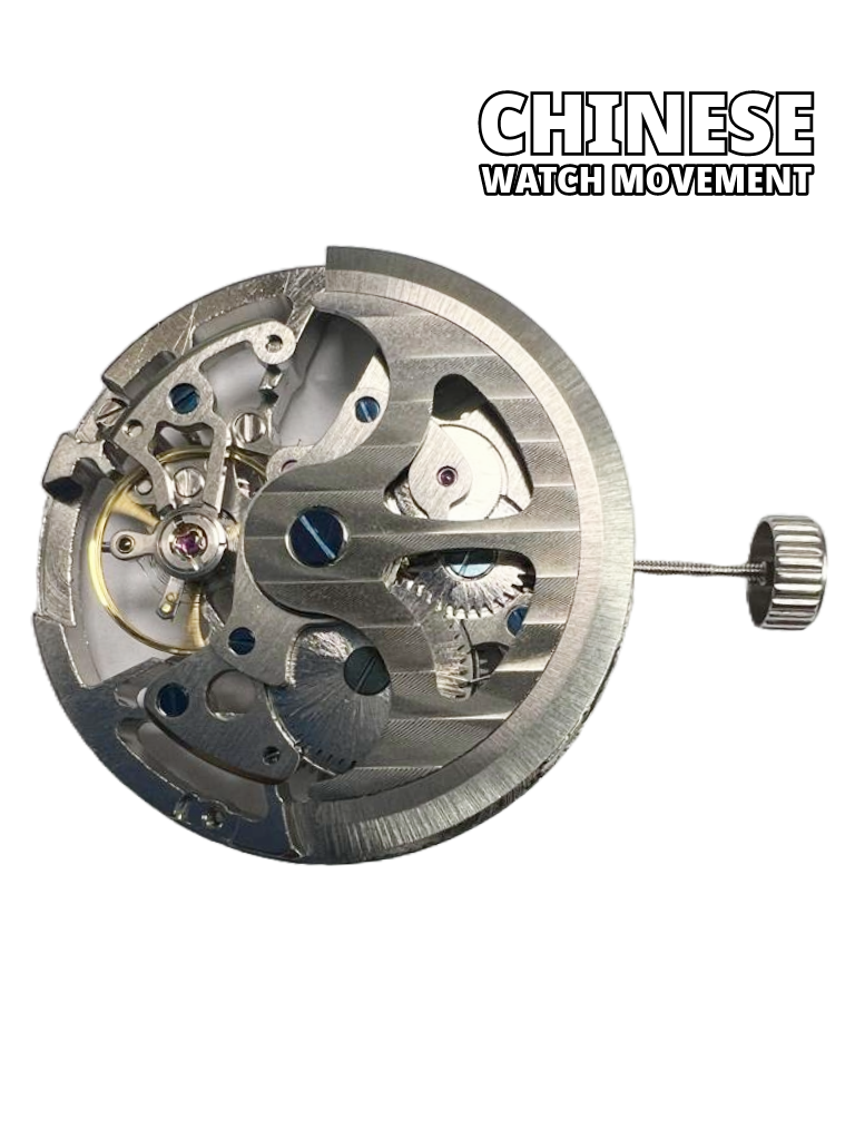 Load image into Gallery viewer, Automatic Skeleton Chinese Watch Movement G3265 3Hands Overall Height 7.6mm
