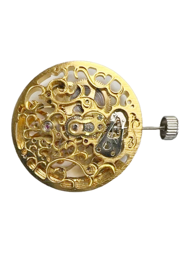 Load image into Gallery viewer, Automatic Skeleton Chinese Watch Movement G3262 3Hands Overall Height 7.5mm
