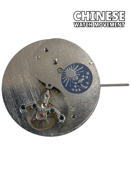 Load image into Gallery viewer, Chinese Automatic Watch Movement F3211, Flywheel at 6:00 Sun &amp; Moon Overall Height 7.5mm
