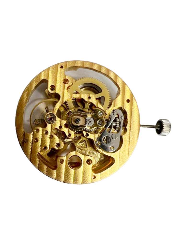 Load image into Gallery viewer, Automatic Skeleton Chinese Watch Movement G3202Z 3Hands Overall Height 7.5mm
