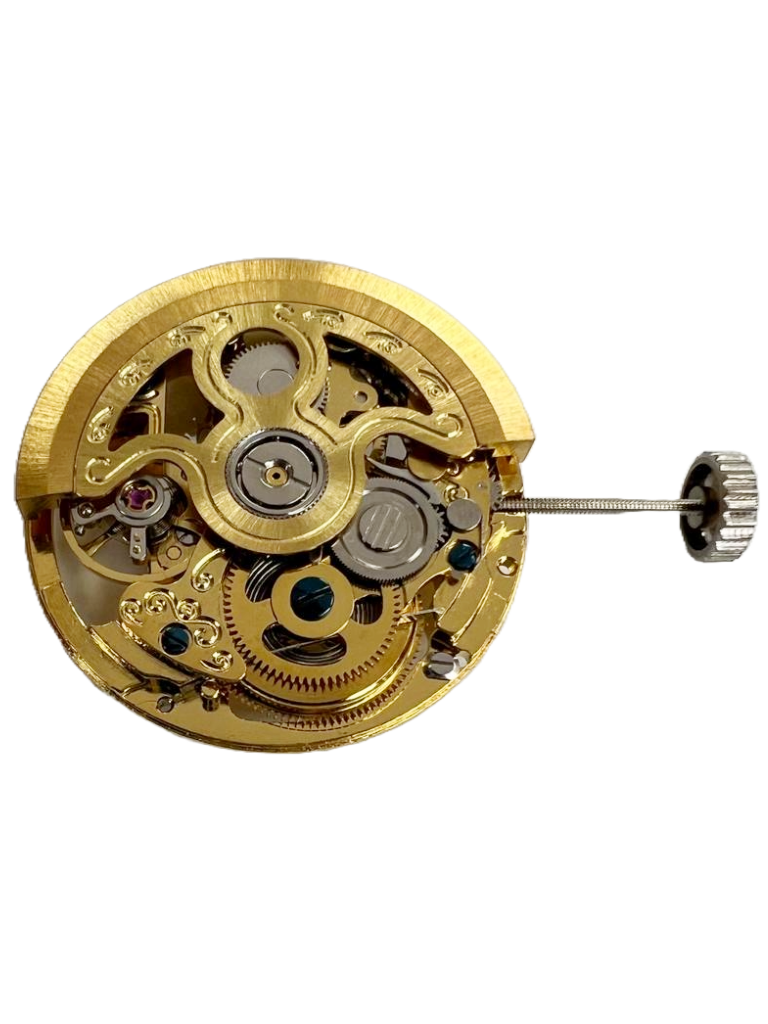 Load image into Gallery viewer, Automatic Skeleton Watch Movement 2691, 2Hands, small second Hand at 6:00 Overall Height 6.3mm
