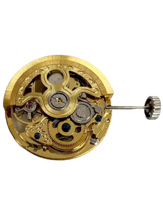 Automatic Skeleton Watch Movement 2691, 2Hands, small second Hand at 6:00 Overall Height 6.3mm