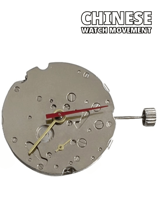 Chinese Automatic Mechanical Watch Movement ST1690 24GMT Chronograph 5Hands, 1 small hand at 6:00 Overall Height 8.7mm - Universal Jewelers & Watch Tools Inc.