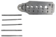 Screwplate with 5 Tap Holes Set (Number 1 to 5), Jewelry Making - Universal Jewelers & Watch Tools Inc.