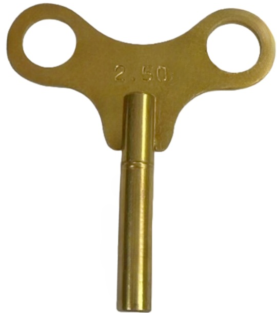 Load image into Gallery viewer, Brass Single End Clock Key #1, Jeweler Tools
