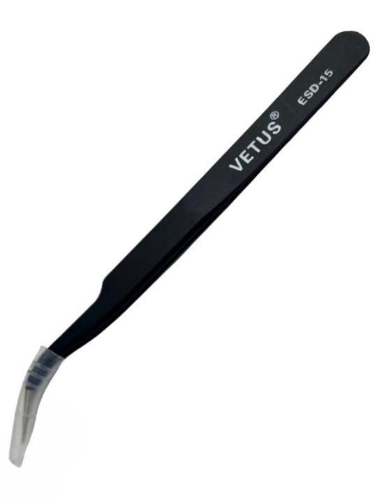 Load image into Gallery viewer, Stainless Steel Tweezer 4 1/2 Inch with Curved Tips
