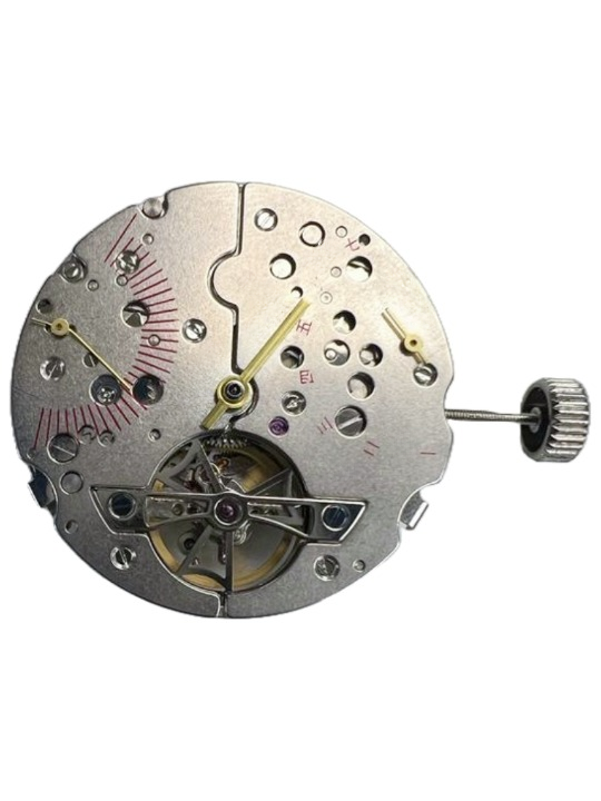 Load image into Gallery viewer, Chinese Watch Movement Automatic Day Fly Back TY2504 3H, 2Eyes Date At 9:30 Overall Height 9.1mm
