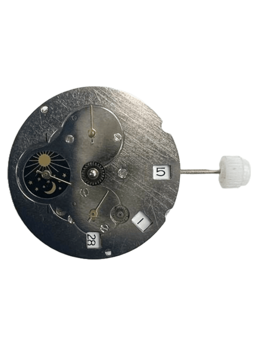 Chinese Automatic Mechanical Watch Movement DG - 3806EB - 3D BIG MINUTE Hand Date at 3:00 Overall Height 7.2mm - Universal Jewelers & Watch Tools Inc.