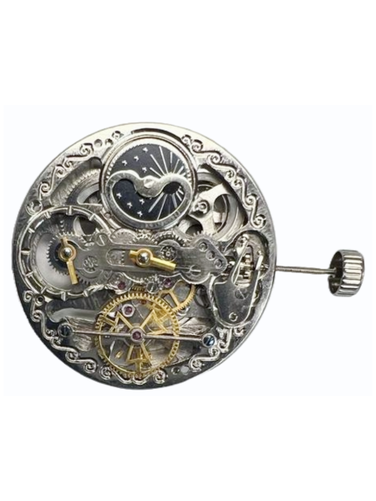 Load image into Gallery viewer, Chinese Automatic  Double Barrels Watch Movement Z-2031 2H at center Overall Height 8.7mm
